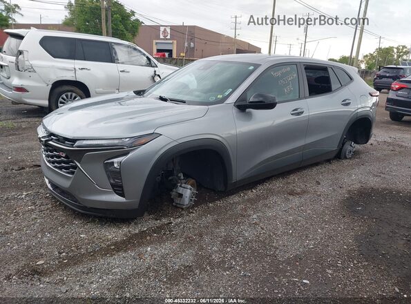 KL77LGE24RC181752 2024 CHEVROLET TRAX Gray Передня ліва чверть