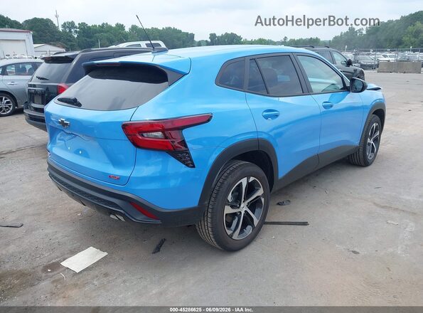 KL77LGE26RC037202 2024 CHEVROLET TRAX Синий Задняя правая четверть