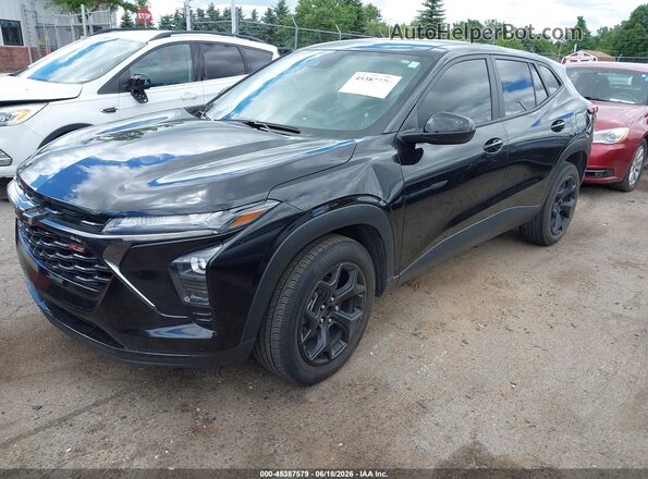 KL77LGE26RC128552 2024 CHEVROLET TRAX Black Առջևի ձախ երեք քառորդ տեսարան