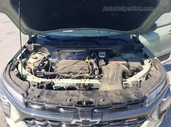 KL77LGE27RC154013 2024 CHEVROLET TRAX Green Widok komory silnika
