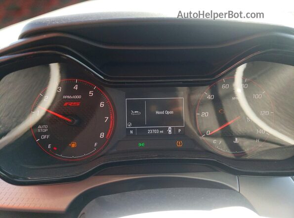 KL77LGE27RC154013 2024 CHEVROLET TRAX Green Widok zestawu wskaźników