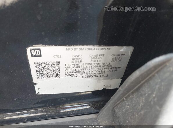 KL77LGE28RC081413 2024 CHEVROLET TRAX Black 