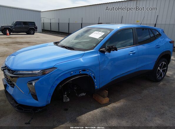 KL77LGE29RC215247 2024 CHEVROLET TRAX Blue Вид спереду