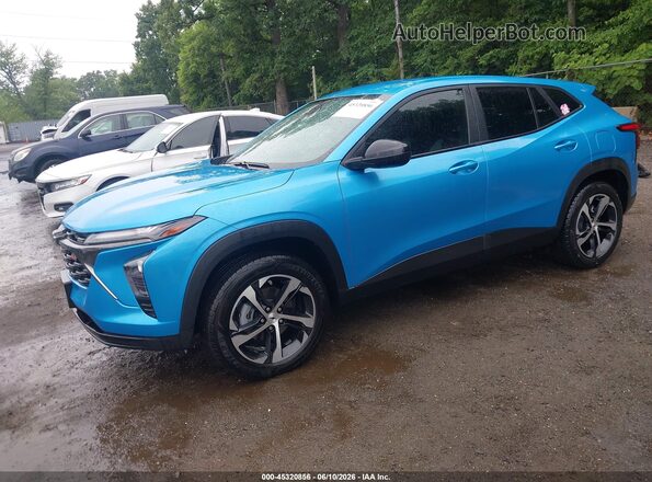 KL77LGEP1SC066477 2025 CHEVROLET TRAX Blue Առջևի ձախ երեք քառորդ տեսարան