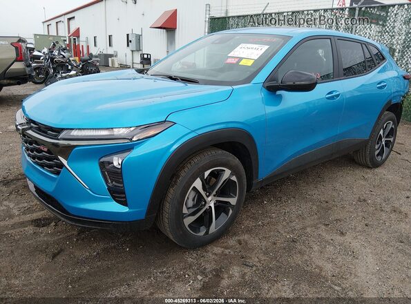 KL77LGEP2SC275744 2025 CHEVROLET TRAX Blue Առջևի ձախ երեք քառորդ տեսարան