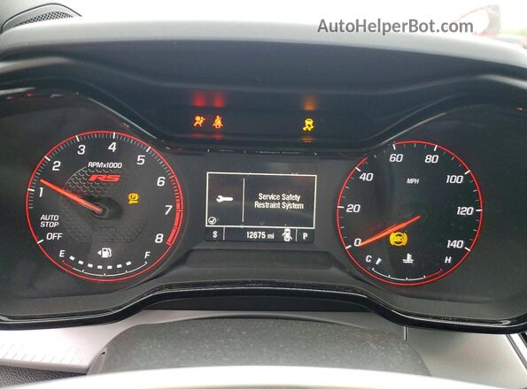 KL77LGEP2SC298070 2025 CHEVROLET TRAX Blue Սարքավորումների վահանակի տեսք