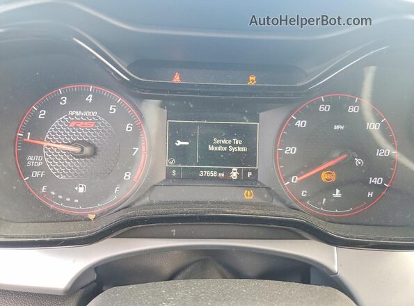 KL77LGEP3SC135685 2025 CHEVROLET TRAX Silver Instrument cluster view