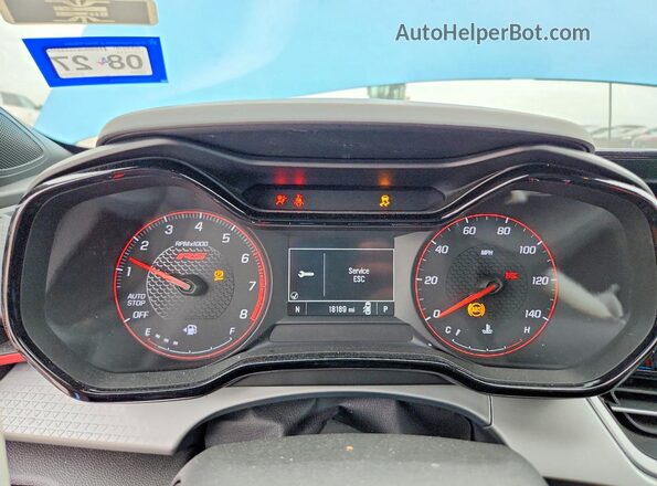 KL77LGEP3SC330329 2025 CHEVROLET TRAX Blue Instrument cluster view