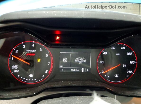 KL77LGEP7SC034942 2025 CHEVROLET TRAX Blue Instrument cluster view