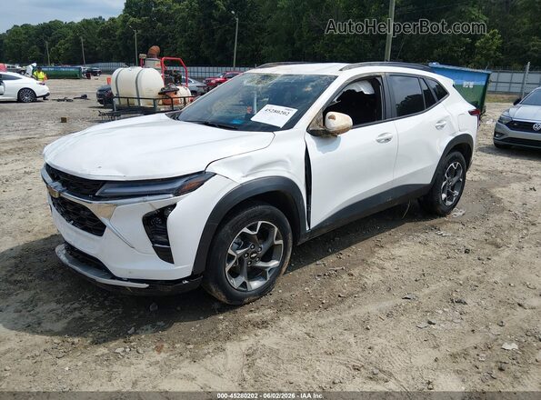 KL77LHE23RC030648 2024 CHEVROLET TRAX White Առջևի ձախ երեք քառորդ տեսարան