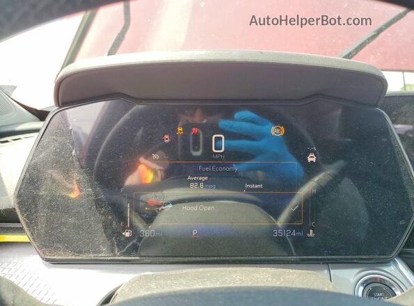 KL77LHE25RC190577 2024 CHEVROLET TRAX Red Вид щитка приладів