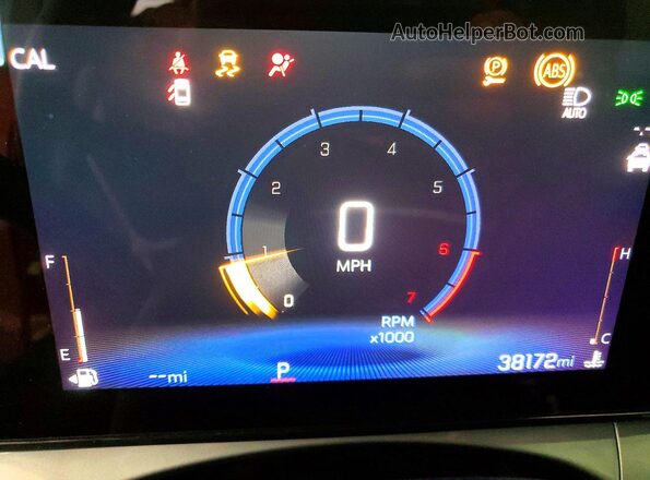 KL77LHE27RC089394 2024 CHEVROLET TRAX Orange ხელსაწყოთა პანელის ხედი