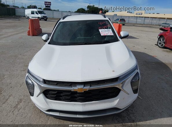 KL77LHEP0SC312618 2025 CHEVROLET TRAX White Instrument cluster view