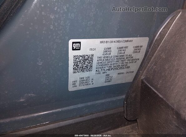 KL77LHEP2SC051749 2025 CHEVROLET TRAX Green Engine compartment view