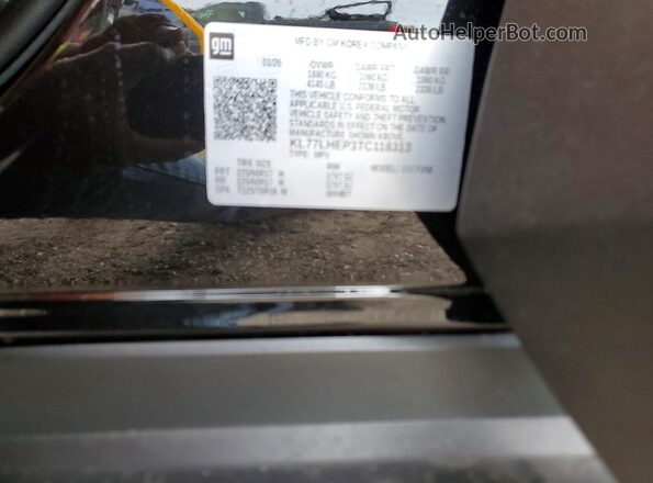 KL77LHEP3TC118313 2026 CHEVROLET TRAX Черный Вид наклейки с VIN-кодом