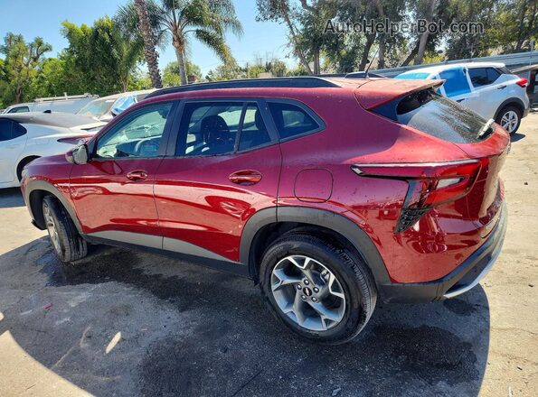 KL77LHEP4SC231170 2025 CHEVROLET TRAX Burgundy Հետևի ձախ