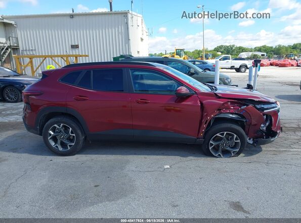 KL77LHEP5SC045105 2025 CHEVROLET TRAX Maroon Вид задньої частини салону