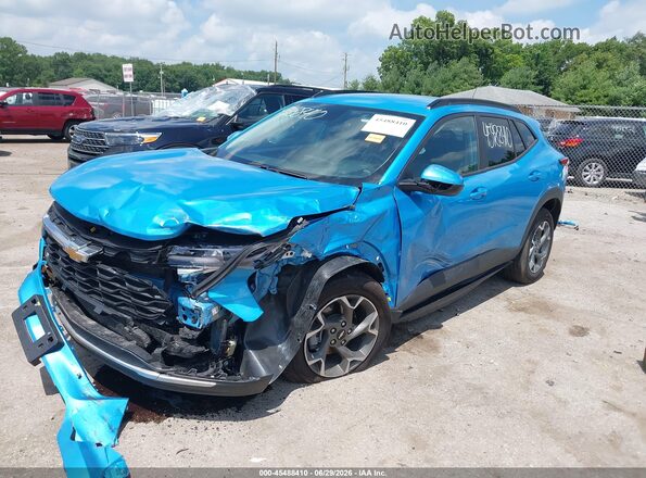 KL77LHEP7SC205954 2025 CHEVROLET TRAX Blue წინა მარცხენა ხედი სამი მეოთხედიდან
