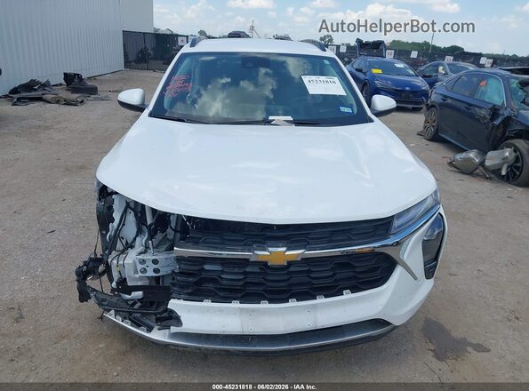 KL77LHEP7SC207073 2025 CHEVROLET TRAX White Առջևի վահանակի տեսք