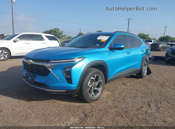 KL77LHEP7SC252644 2025 CHEVROLET TRAX Blue წინა მარცხენა ხედი სამი მეოთხედიდან