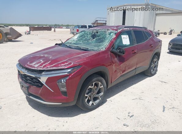 KL77LHEP9SC235263 2025 CHEVROLET TRAX Бордовый Передняя левая четверть
