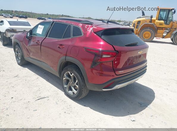 KL77LHEP9SC235263 2025 CHEVROLET TRAX Бордовый Задняя левая четверть