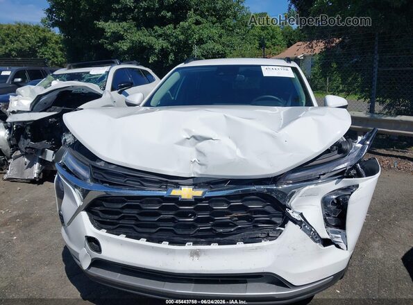 KL77LHEP9SC299044 2025 CHEVROLET TRAX White ხელსაწყოთა პანელის ხედი