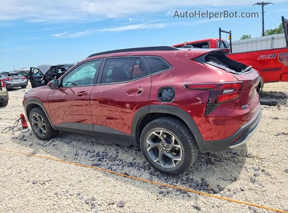 KL77LHEPXSC014268 2025 CHEVROLET TRAX Burgundy Հետևի ձախ