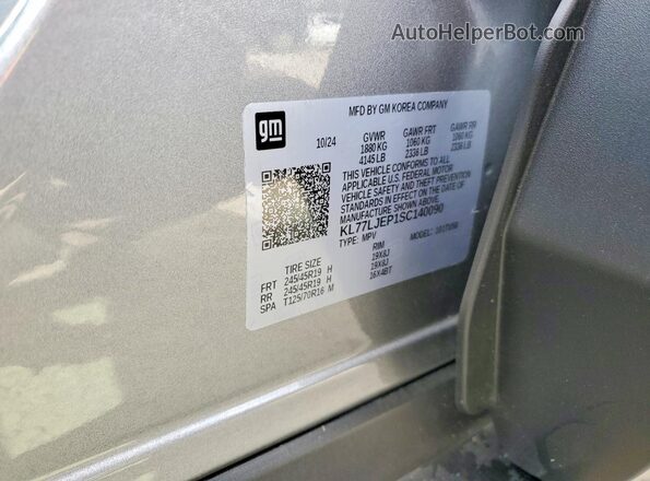 KL77LJEP1SC140090 2025 CHEVROLET TRAX Silver 