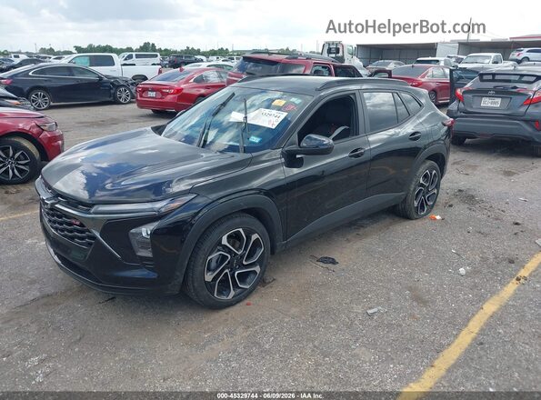 KL77LJEP1SC251190 2025 CHEVROLET TRAX Black Առջևի ձախ երեք քառորդ տեսարան