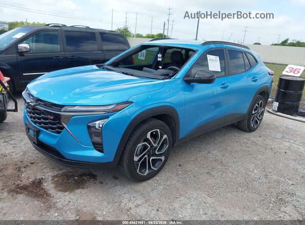KL77LJEP7SC048367 2025 CHEVROLET TRAX Blue Передня ліва чверть