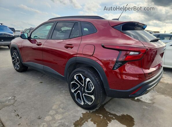 KL77LJEP7SC216055 2025 CHEVROLET TRAX Red უკანა მარცხენა