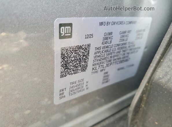 KL77LJEP7TC085467 2026 CHEVROLET TRAX Silver 