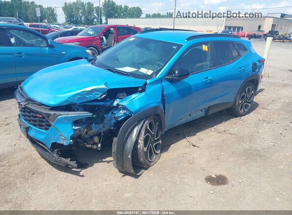 KL77LJEP9SC032932 2025 CHEVROLET TRAX Blue წინა მარცხენა ხედი სამი მეოთხედიდან