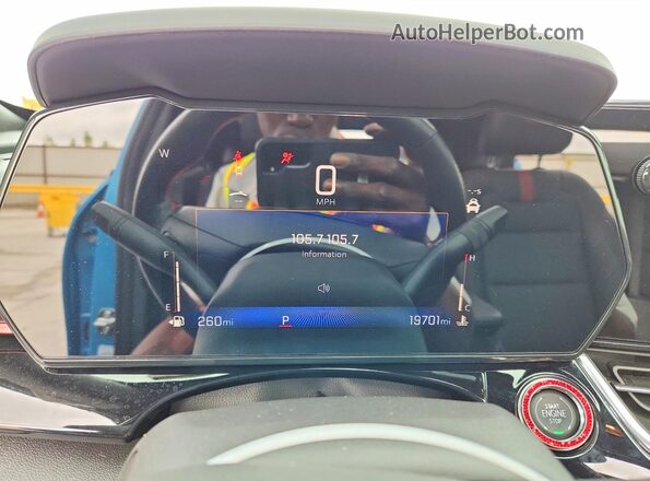 KL77LJEP9SC038374 2025 CHEVROLET TRAX Blue Instrument cluster view