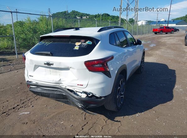 KL77LJEPXSC077541 2025 CHEVROLET TRAX White უკანა მარჯვენა