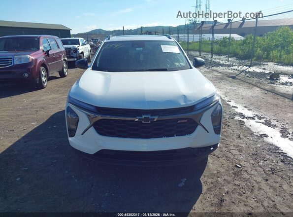 KL77LJEPXSC077541 2025 CHEVROLET TRAX White ხელსაწყოთა პანელის ხედი