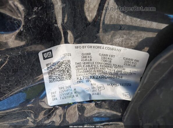 KL77LKE2XRC088494 2024 CHEVROLET TRAX Черный Вид подкапотного пространства