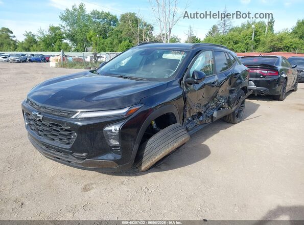 KL77LKEP3SC207228 2025 CHEVROLET TRAX Black Առջևի ձախ երեք քառորդ տեսարան