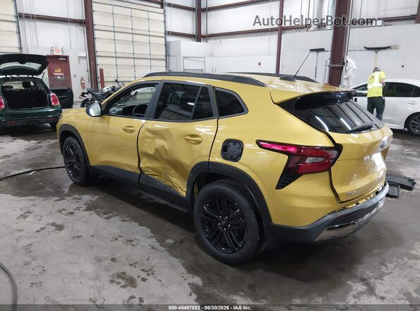 KL77LKEP3SC292216 2025 CHEVROLET TRAX Yellow უკანა მარცხენა