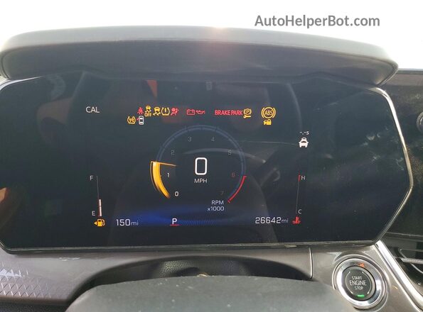 KL77LKEP9SC162781 2025 CHEVROLET TRAX Белый Вид щитка приборов
