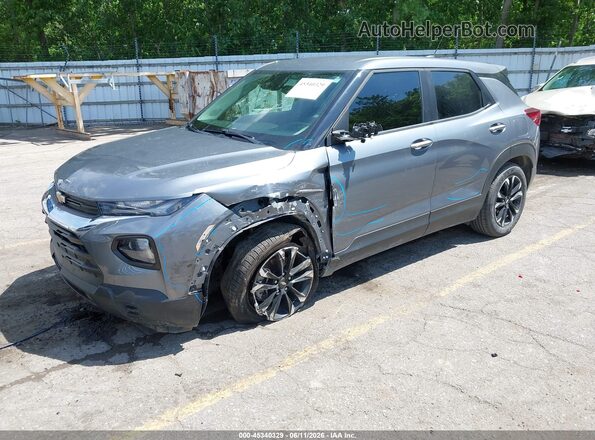 KL79MMS23MB001281 2021 CHEVROLET TRAILBLAZER Gray Przód lewy