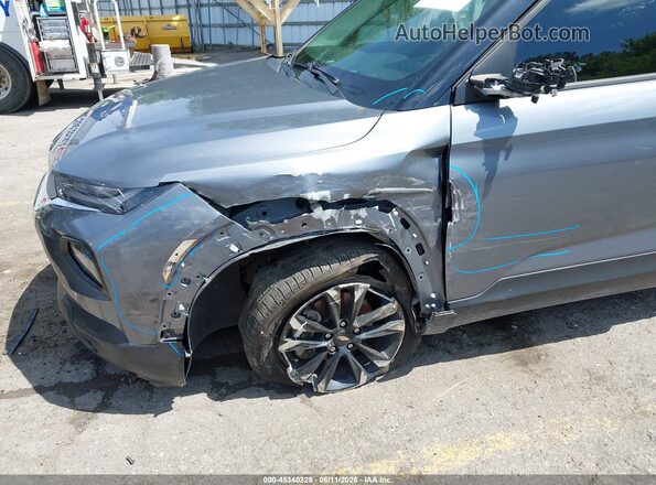 KL79MMS23MB001281 2021 CHEVROLET TRAILBLAZER Gray Widok z przodu