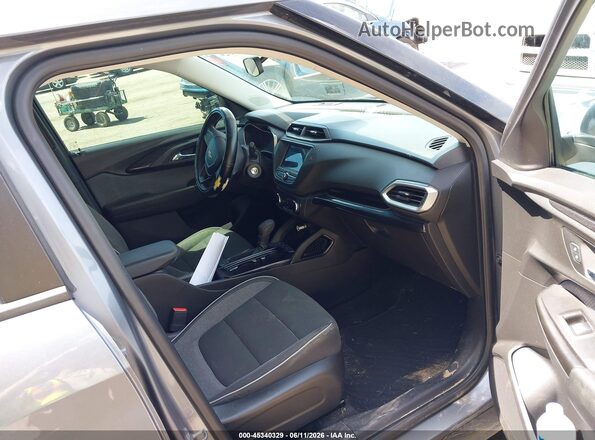 KL79MMS23MB001281 2021 CHEVROLET TRAILBLAZER Gray Widok wnętrza z przodu