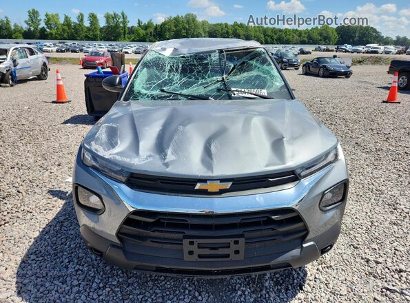 KL79MMS23PB184895 2023 CHEVROLET TRAILBLAZER Silver Front view