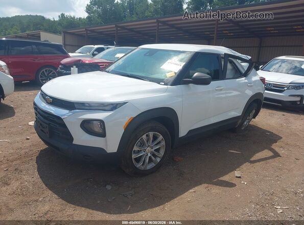KL79MMS26MB014476 2021 CHEVROLET TRAILBLAZER White Առջևի ձախ երեք քառորդ տեսարան