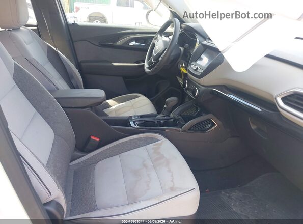 KL79MMS27MB102789 2021 CHEVROLET TRAILBLAZER White Widok wnętrza z przodu