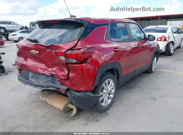 KL79MMS28MB005780 2021 CHEVROLET TRAILBLAZER Red უკანა მარჯვენა
