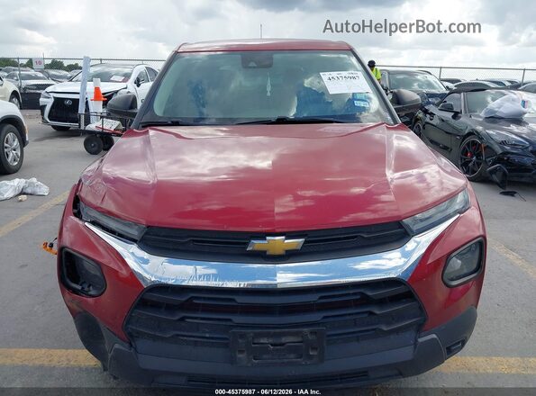 KL79MMS28MB005780 2021 CHEVROLET TRAILBLAZER Red უკანა სალონის ხედი