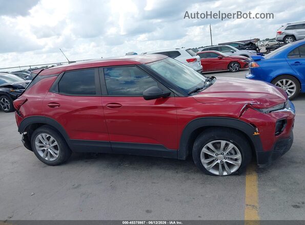 KL79MMS28MB005780 2021 CHEVROLET TRAILBLAZER Red სალონის 360-გრადუსიანი ხედი